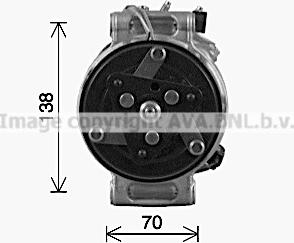 Ava Quality Cooling AUK341 - Компрессор кондиционера avtokuzovplus.com.ua