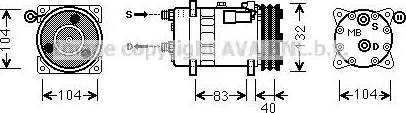 Ava Quality Cooling AUK200 - Компресор, кондиціонер autocars.com.ua