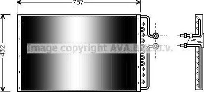 AVA BK 5011 - Конденсатор, кондиціонер autocars.com.ua