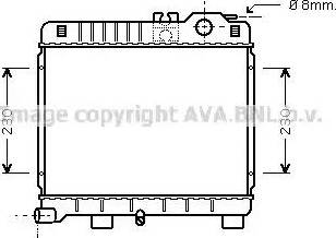 Ava Quality Cooling BW 2027 - Радіатор, охолодження двигуна autocars.com.ua