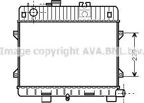 Ava Quality Cooling BW 2031 - Радіатор, охолодження двигуна autocars.com.ua