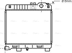 Ava Quality Cooling BW 2033 - Радіатор, охолодження двигуна autocars.com.ua