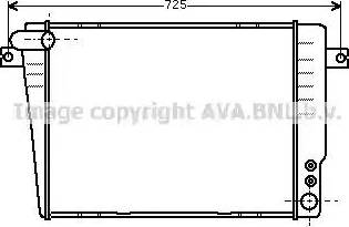 AVA BW 2036 - Радіатор, охолодження двигуна autocars.com.ua