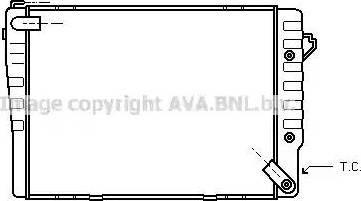 AVA BW 2038 - Радіатор, охолодження двигуна autocars.com.ua
