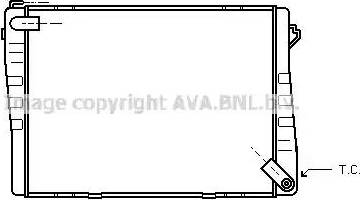 AVA BW 2039 - Радіатор, охолодження двигуна autocars.com.ua