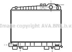 AVA BW2044 - Радіатор, охолодження двигуна autocars.com.ua