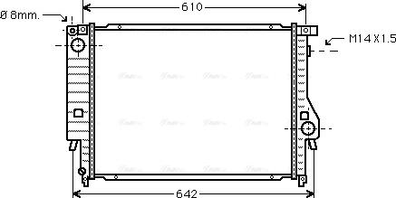 Ava Quality Cooling BW 2047 - Радіатор, охолодження двигуна autocars.com.ua