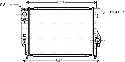 Ava Quality Cooling BW 2048 - Радиатор, охлаждение двигателя avtokuzovplus.com.ua