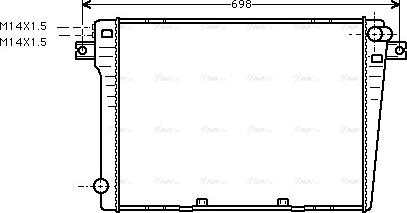 Ava Quality Cooling BW 2057 - Радиатор, охлаждение двигателя autodnr.net