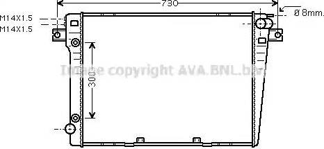 Ava Quality Cooling BW 2058 - Радиатор, охлаждение двигателя autodnr.net