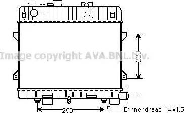 Ava Quality Cooling BW 2071 - Радіатор, охолодження двигуна autocars.com.ua