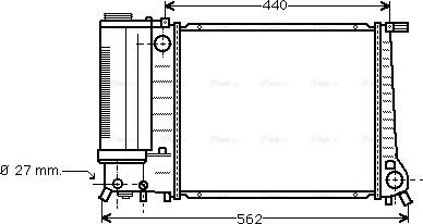 Ava Quality Cooling BW 2081 - Радиатор, охлаждение двигателя autodnr.net