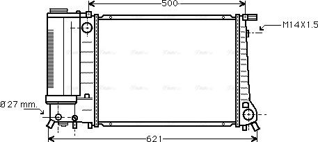 Ava Quality Cooling BW 2083 - Радиатор, охлаждение двигателя avtokuzovplus.com.ua