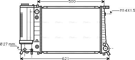 Ava Quality Cooling BW 2084 - Радиатор, охлаждение двигателя autodnr.net