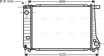 Ava Quality Cooling BW 2086 - Радіатор, охолодження двигуна autocars.com.ua