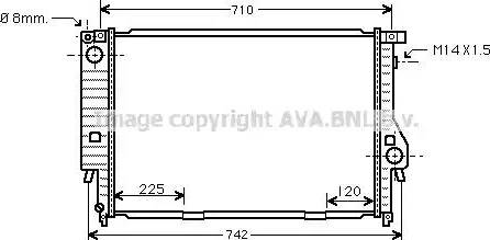 Ava Quality Cooling BW 2095 - Радіатор, охолодження двигуна autocars.com.ua