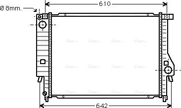 Ava Quality Cooling BW 2096 - Радіатор, охолодження двигуна autocars.com.ua