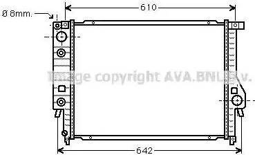 Ava Quality Cooling BW 2097 - Радиатор, охлаждение двигателя avtokuzovplus.com.ua