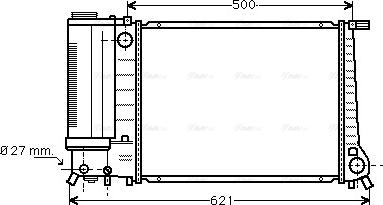 Ava Quality Cooling BW 2135 - Радиатор, охлаждение двигателя avtokuzovplus.com.ua