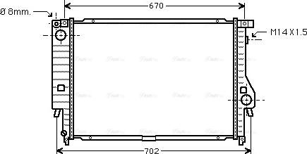 Ava Quality Cooling BW 2128 - Радиатор, охлаждение двигателя autodnr.net