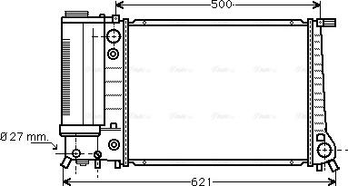 Ava Quality Cooling BW 2106 - Радиатор, охлаждение двигателя autodnr.net