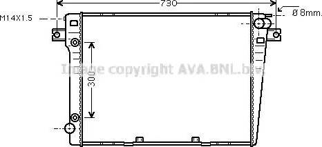 Ava Quality Cooling BW 2107 - Радиатор, охлаждение двигателя autodnr.net