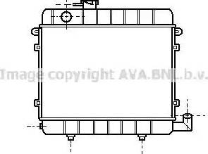 AVA BW 2115 - Радіатор, охолодження двигуна autocars.com.ua