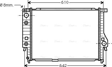 Ava Quality Cooling BW 2136 - Радіатор, охолодження двигуна autocars.com.ua