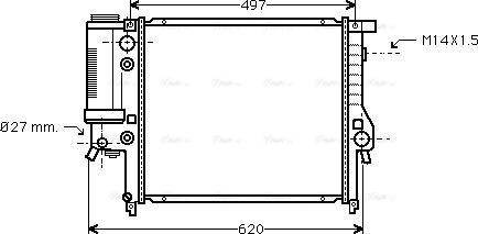 Ava Quality Cooling BW 2137 - Радиатор, охлаждение двигателя avtokuzovplus.com.ua