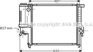 TEMPEST TP.15.60.623A - Радиатор, охлаждение двигателя avtokuzovplus.com.ua