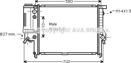 Ava Quality Cooling BW 2143 - Радиатор, охлаждение двигателя autodnr.net