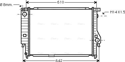 Ava Quality Cooling BW 2144 - Радіатор, охолодження двигуна autocars.com.ua