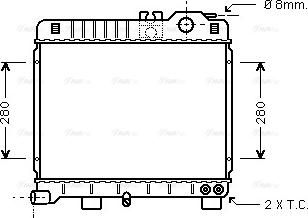 Ava Quality Cooling BW 2151 - Радіатор, охолодження двигуна autocars.com.ua