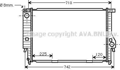 Ava Quality Cooling BW 2159 - Радіатор, охолодження двигуна autocars.com.ua