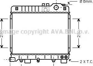 AVA BW 2161 - Радіатор, охолодження двигуна autocars.com.ua