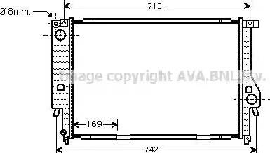 Ava Quality Cooling BW 2194 - Радіатор, охолодження двигуна autocars.com.ua