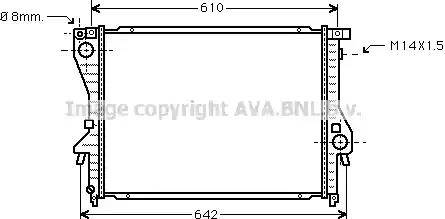 Ava Quality Cooling BW 2222 - Радіатор, охолодження двигуна autocars.com.ua