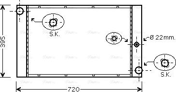 Ava Quality Cooling BW 2277 - Радиатор, охлаждение двигателя avtokuzovplus.com.ua