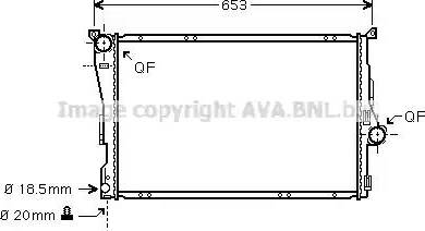 Ava Quality Cooling BW 2278 - Радіатор, охолодження двигуна autocars.com.ua