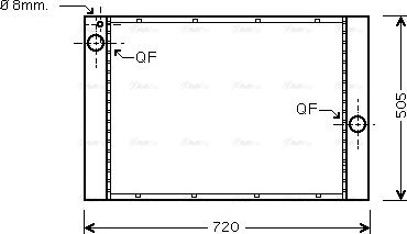 Ava Quality Cooling BW 2283 - Радіатор, охолодження двигуна autocars.com.ua