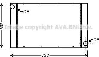 Ava Quality Cooling BW 2287 - Радіатор, охолодження двигуна autocars.com.ua