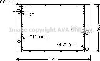 Ava Quality Cooling BW 2338 - Радіатор, охолодження двигуна autocars.com.ua