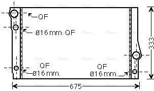 Ava Quality Cooling BW 2354 - Радіатор, охолодження двигуна autocars.com.ua