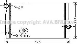 Ava Quality Cooling BW 2355 - Радіатор, охолодження двигуна autocars.com.ua