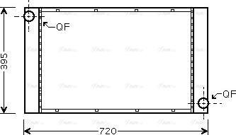 Ava Quality Cooling BW 2357 - Радіатор, охолодження двигуна autocars.com.ua