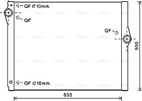 Ava Quality Cooling BW2420 - Радіатор, охолодження двигуна autocars.com.ua