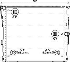 Ava Quality Cooling BW2548 - Радіатор, охолодження двигуна autocars.com.ua