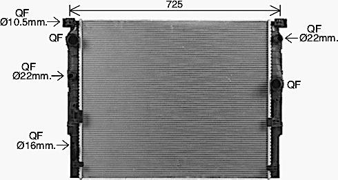 Ava Quality Cooling BW2620 - Радиатор, охлаждение двигателя avtokuzovplus.com.ua