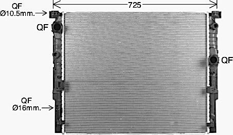 Ava Quality Cooling BW2623 - Радиатор, охлаждение двигателя avtokuzovplus.com.ua