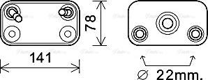 Ava Quality Cooling BW3406 - Масляний радіатор, автоматична коробка передач autocars.com.ua